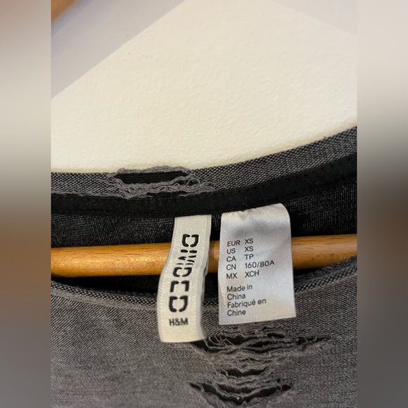 H&M Distressed Long Sleeve Shirt - Picture 7 of 14